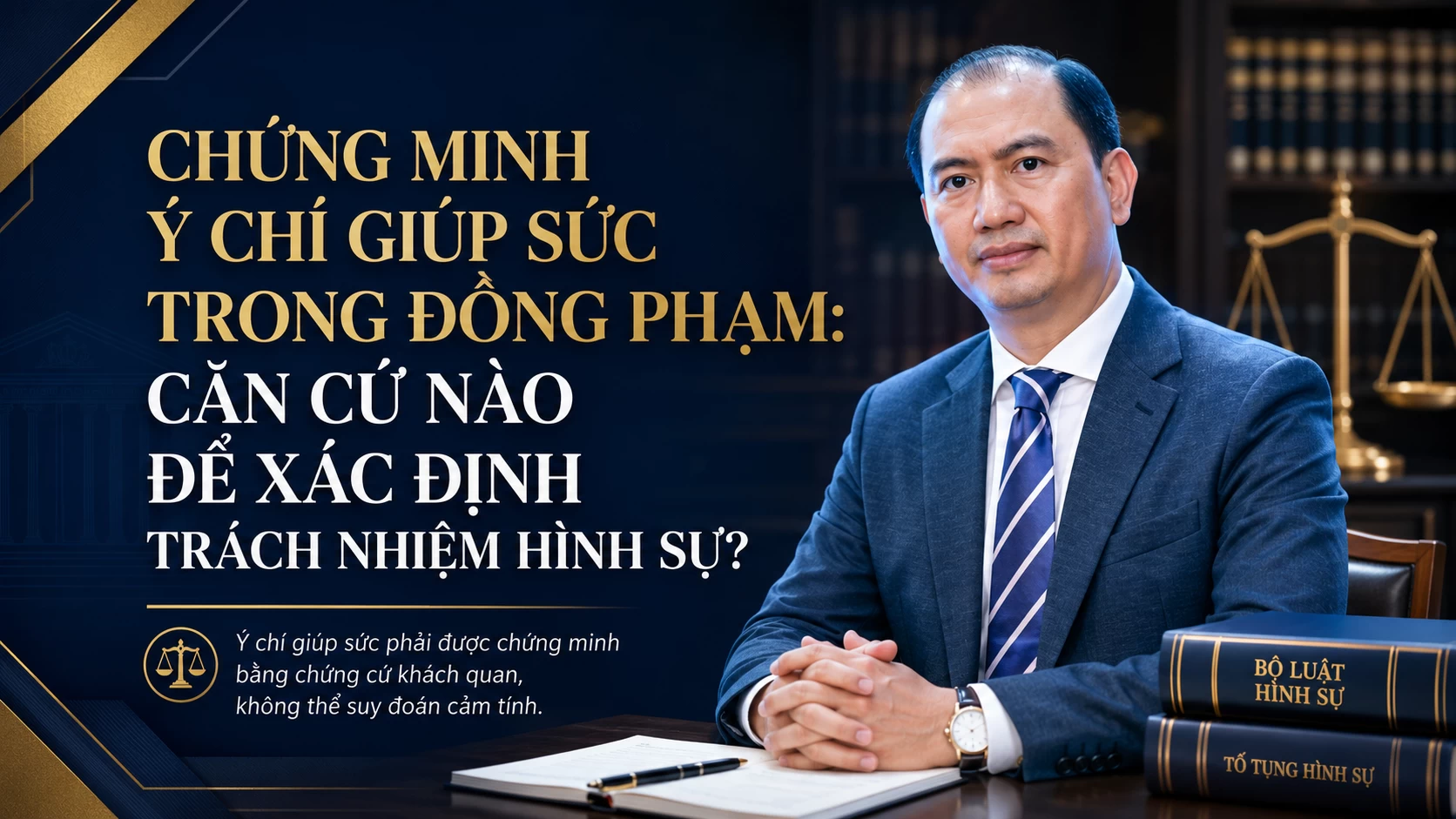 CHỨNG MINH Ý CHÍ GIÚP SỨC TRONG ĐỒNG PHẠM: CĂN CỨ NÀO ĐỂ XÁC ĐỊNH TRÁCH NHIỆM HÌNH SỰ?