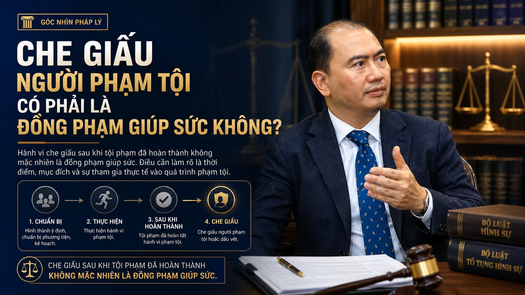 CHE GIẤU NGƯỜI PHẠM TỘI CÓ PHẢI LÀ ĐỒNG PHẠM GIÚP SỨC KHÔNG?