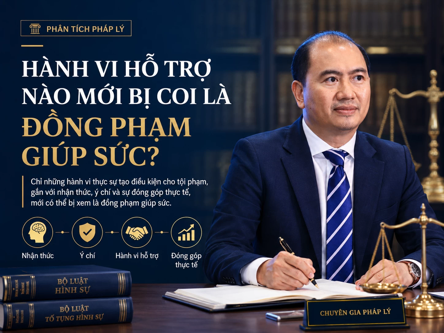 HÀNH VI HỖ TRỢ NÀO MỚI BỊ COI LÀ ĐỒNG PHẠM GIÚP SỨC?