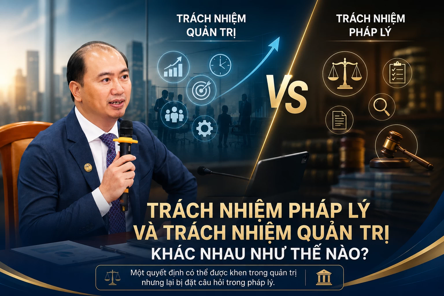 TRÁCH NHIỆM PHÁP LÝ VÀ TRÁCH NHIỆM QUẢN TRỊ KHÁC NHAU NHƯ THẾ NÀO?